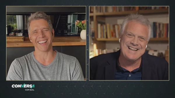 Márcio Garcia e Pedro Bial