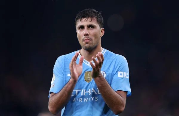 Foto colorida de Rodri, do Manchester City - Metrópoles