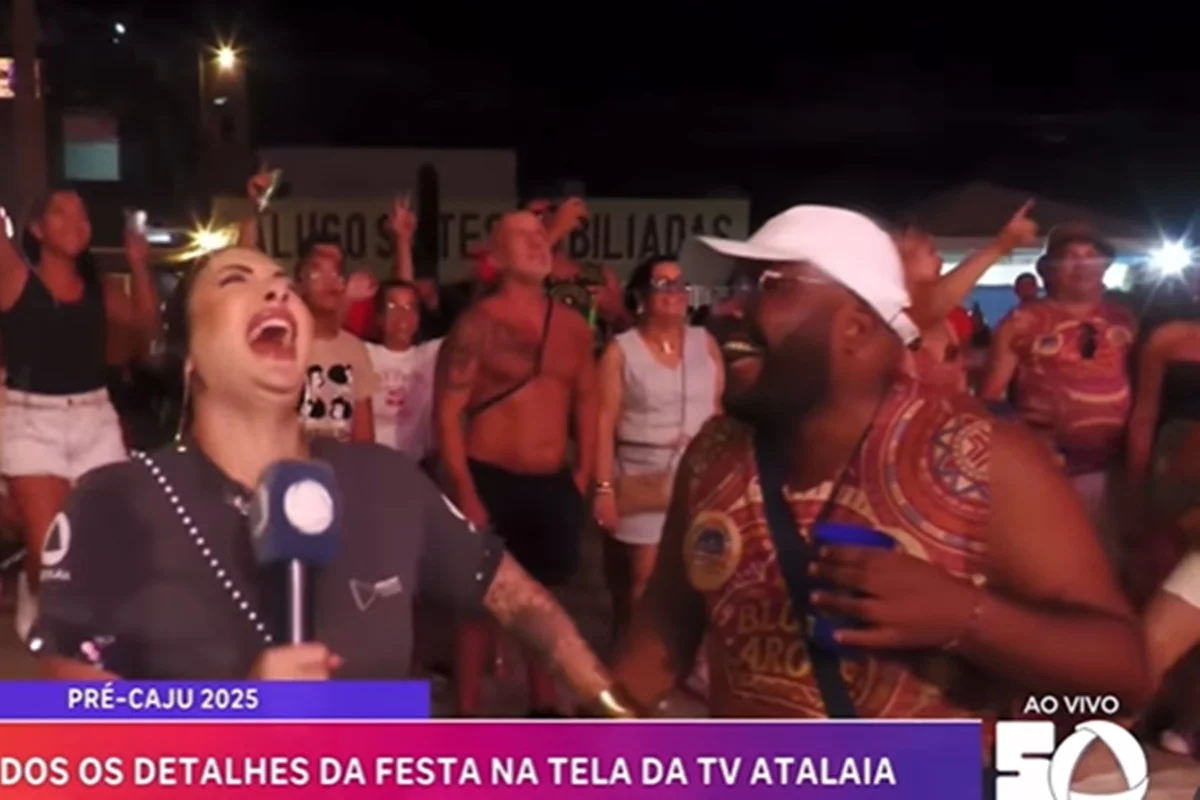 Vanessa Porto dá em cima de folião e leva invertida - Metrópoles