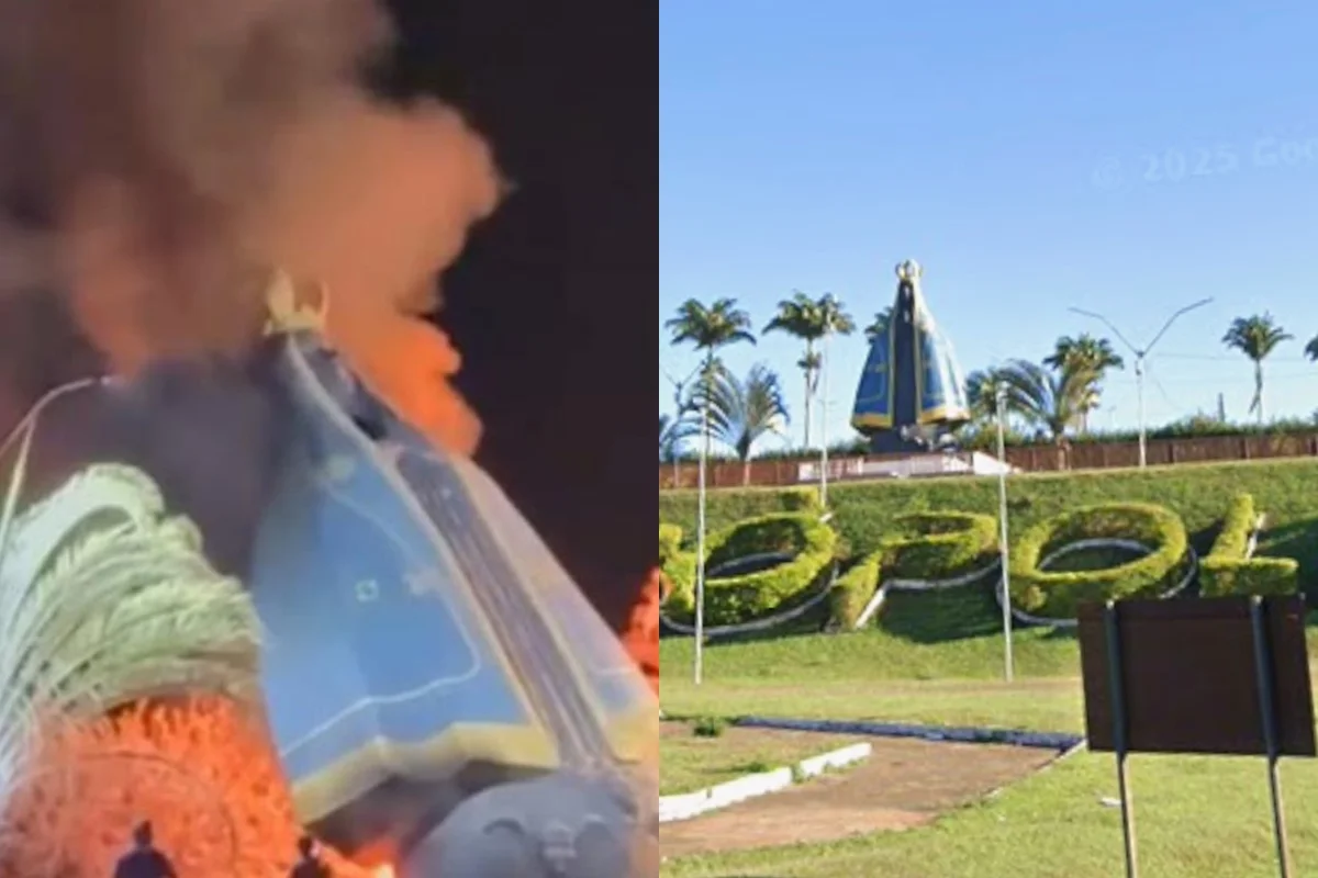 Imagem de Nossa Senhora em Nerópolis é destruída por incêndio