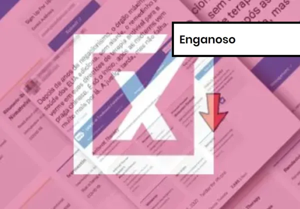 Imagem colorida de postagem enganosa sobre uso de ivermectina contra Covid