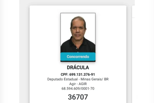 De Plínio Trump a Vovó Tsuname: os nomes curiosos nas urnas de MG - destaque galeria