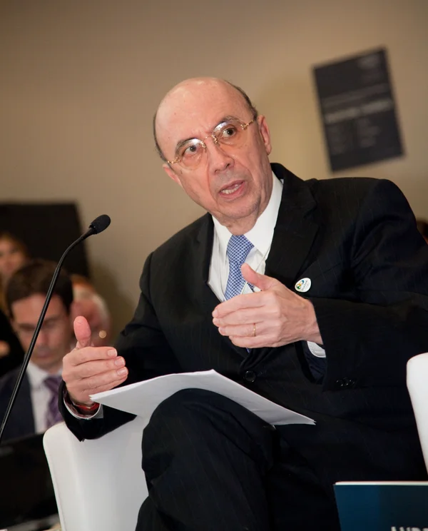 Henrique Meirelles faz “visita de cortesia” a Ricardo Lewandowski