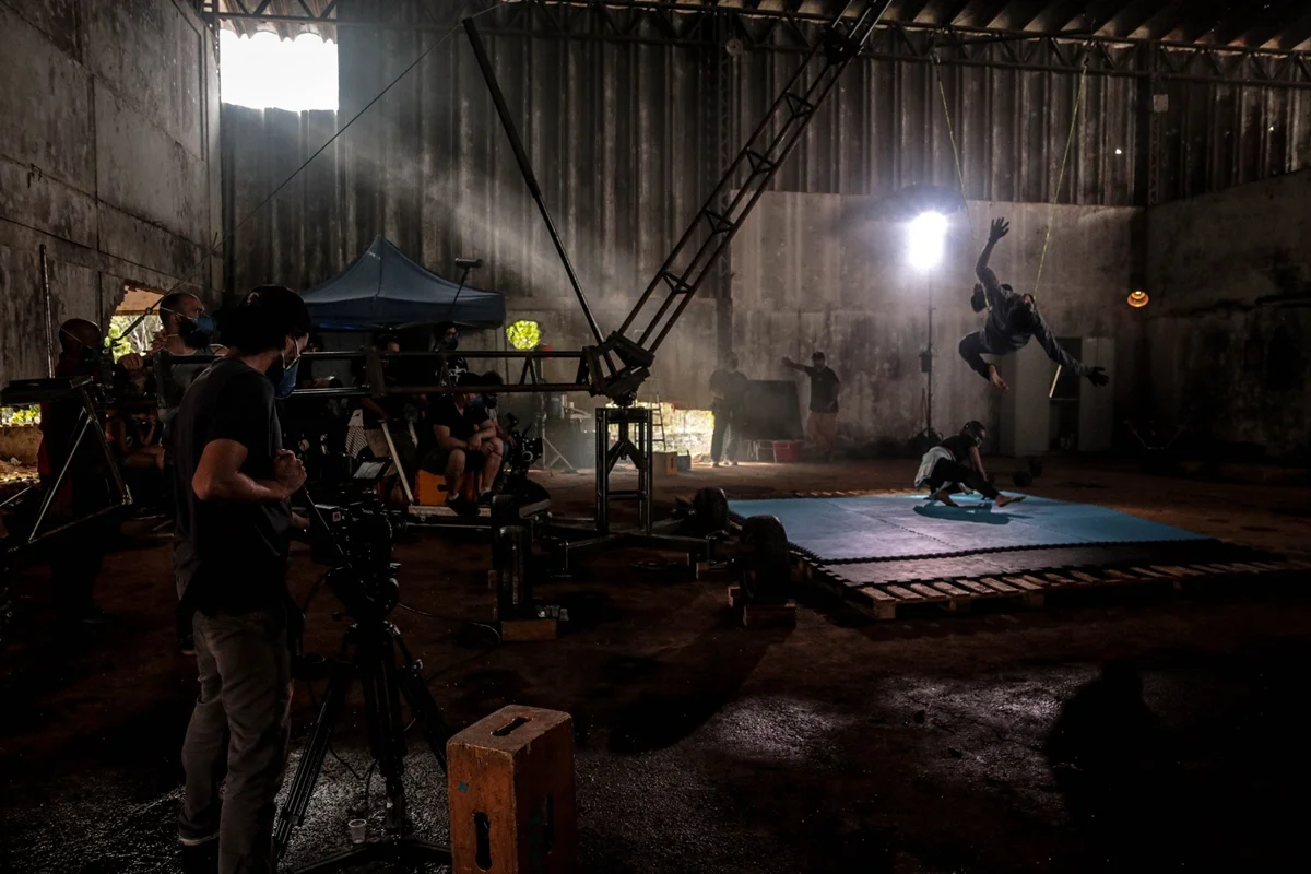 Bastidores de gravação do filme Manual do Herói Bastidores de gravação do filme Manual do Herói