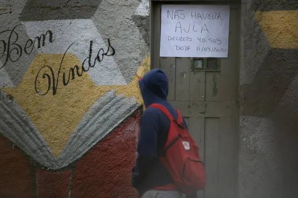 Aviso no CEF 01 do Riacho Fundo 2: sem aulas por causa do coronavírus