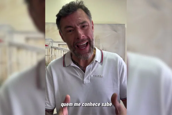 Vídeo do deputado Fernando Marangoni mostra defesa contra denúncia da ex-esposa e destaca postura e respeito "principalmente pelas mulheres" - Metrópoles