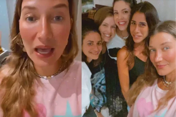 Gabriela Pugliesi curte noite amigas