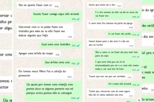 Mãe denunciada pelo filho negociou morte por WhatsApp: “Mata a tiro”