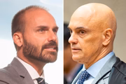 Eduardo Bolsonaro e Alexandre de Moraes