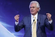 O pré-candidato do PSD à Presidência, Ronaldo Caiado, em evento promovido pela Confederação Nacional da Indústria