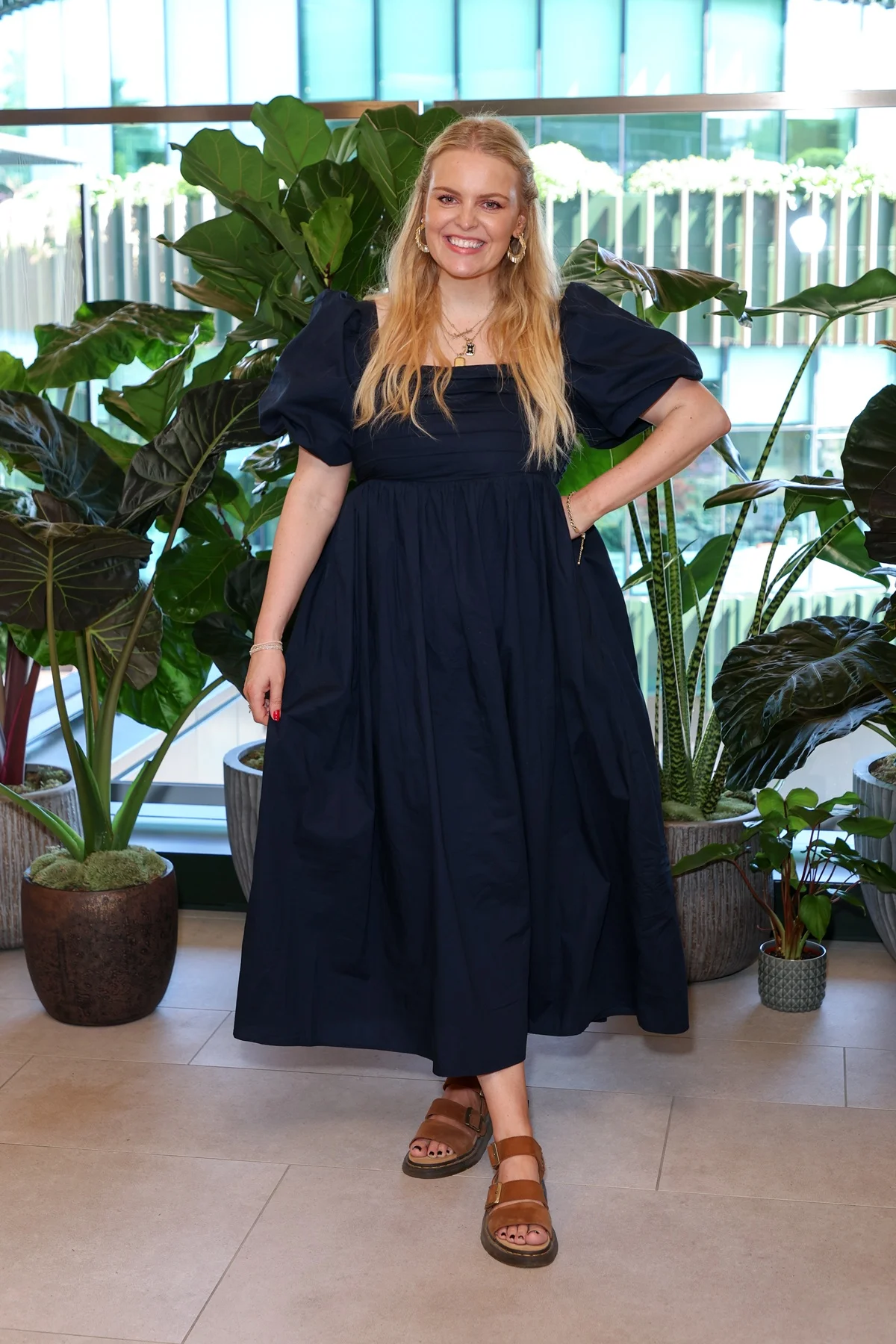 Vestido longo com papete Vestido longo com papete