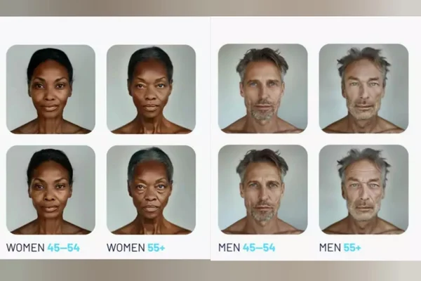 Imagem mostra simulações feitas por Inteligências artificiias sobre o impacto de ficar sem dormir em pessoas de diferentes faixas etárias