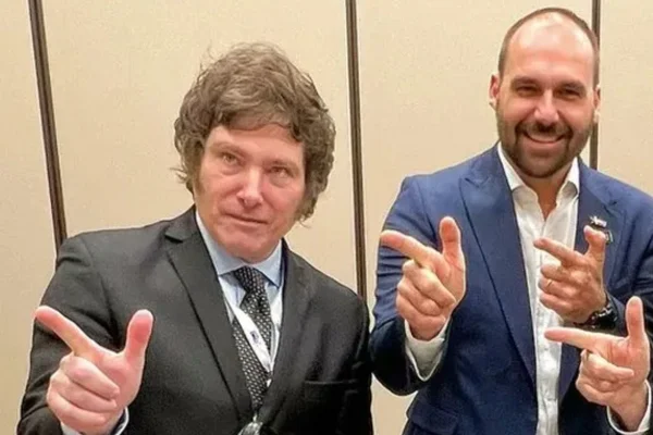 Milei e Eduardo Bolsonaro