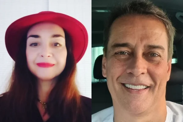 Montagem com fotos de Alexandra Marzo e Marcello Antony - Metrópoles