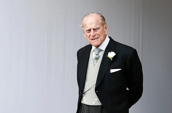 Príncipe Philip em fundo branco