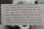 Caderno com anotações de falso pai de santo Caderno com anotações de falso pai de santo