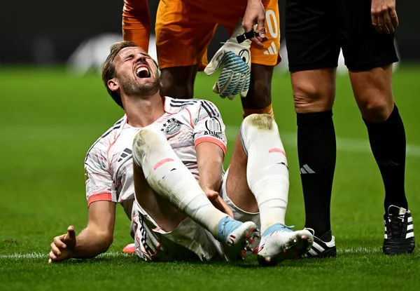Harry Kane em partida pelo Bayern de Munique diante do Frankfurt pelo Campeonato Alemão