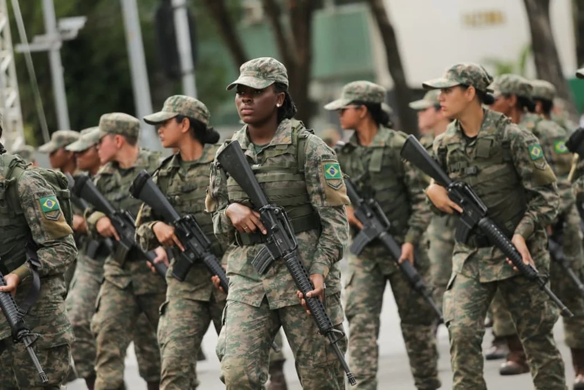 Desfile c&iacute;vico de 7 de Setembro na Esplanada dos Minist&eacute;rios.
