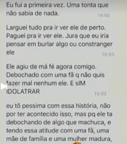 A fã que teve o celular derrubado por Mateus Solano detonou o ator A fã que teve o celular derrubado por Mateus Solano detonou o ator