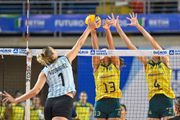 Brasil perdeu para as rivais por 3 sets a 1.
