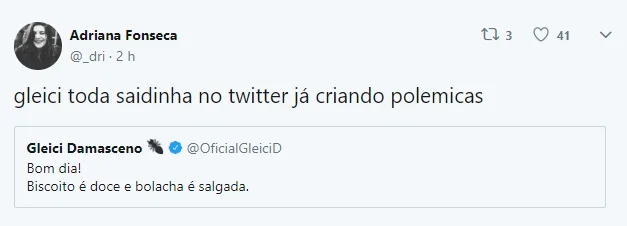 E teve quem apontasse que aquela era uma polêmica E teve quem apontasse que aquela era uma polêmica