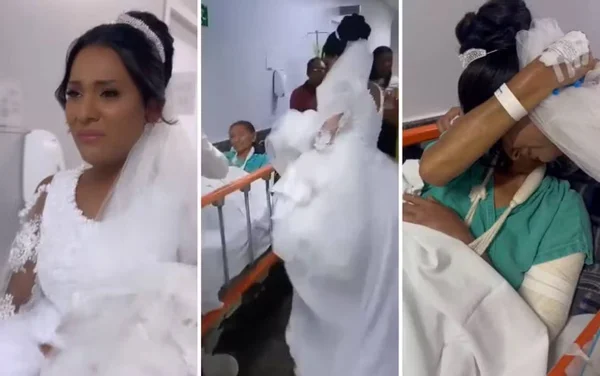 imagem colorida noiva visita avo hospital goiania