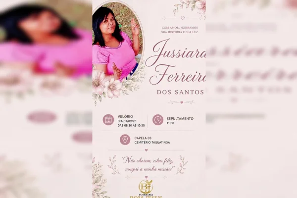 Mulher assassinada após negar R$ 10 ao ex será velada nesta quinta (3/9)