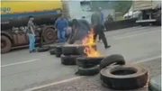 Em Betim, na região metropolitana de Belo Horizonte, parte da BR-381 foi interditada pelos caminhoneiros Em Betim, na região metropolitana de Belo Horizonte, parte da BR-381 foi interditada pelos caminhoneiros