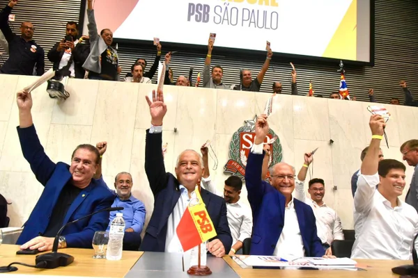 Márcio França com Geraldo Alckmin