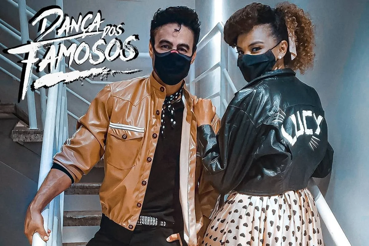 Leo Blanco e Lucy Ramos, vencedora do Dança dos Famosos 2020