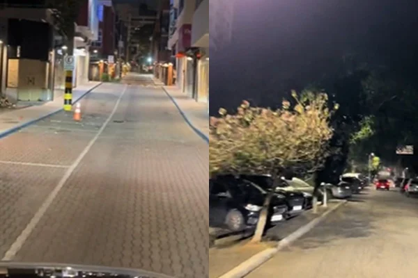 Ruas de Alphaville gravadas durante uma entrega de pizza - Metrópoles