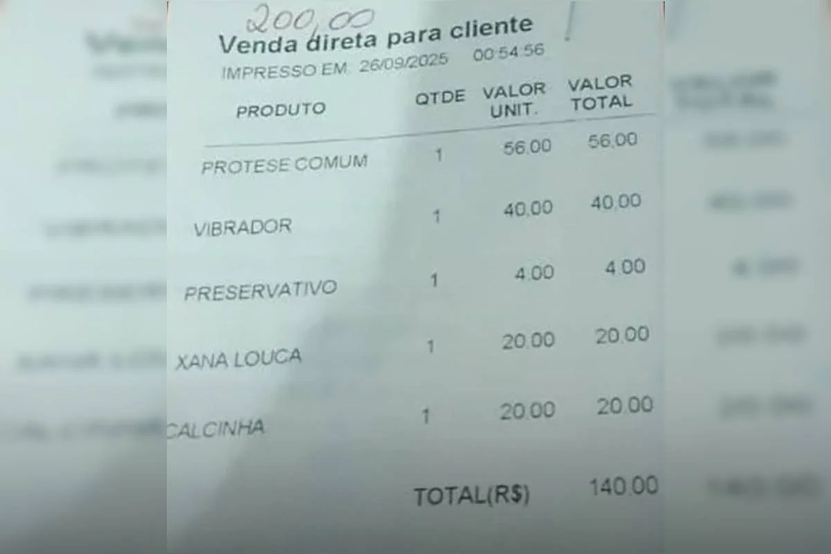 Valor da comanda