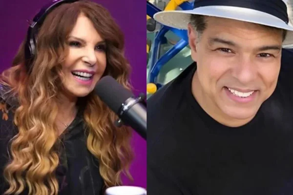 Divorciados desde 1990, Elba Ramalho e Mauricio Mattar são pais de Luã Yvys. Eles foram fotografados juntos no aniversário da neta - Metrópoles