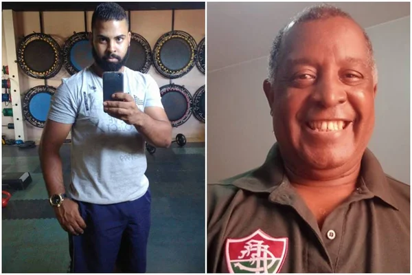 Warlison e Edson, pai e filho mortos em Taguatinga. Eles eram empresários do ramo da panificação