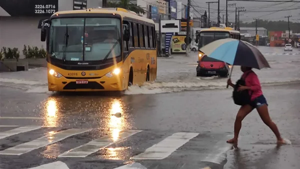 Imagem colorida de Chuvas em Florianópolis Santa Catarina SC