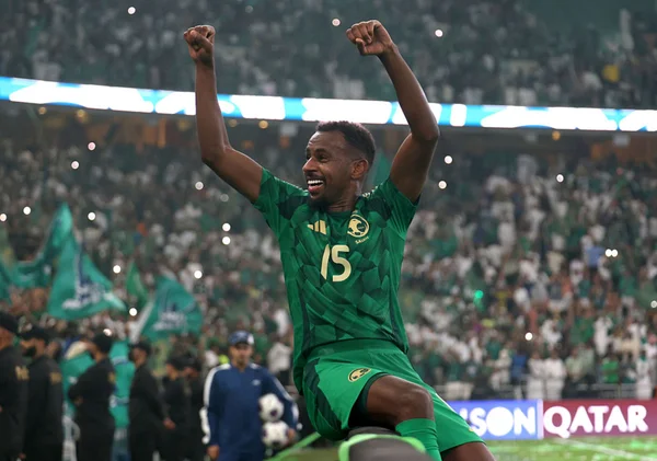 Imagem colorida da classificação da Arábia Saudita à Copa- Metrópoles