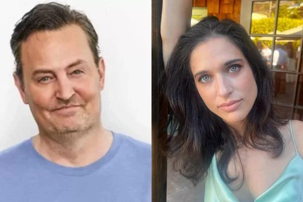 Montagem colorida de Matthew Perry e Molly Hurwitz - Metrópoles