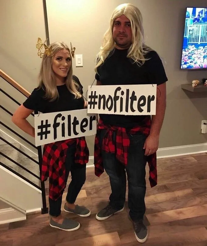 Com e sem filtro Com e sem filtro