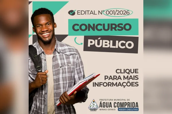 Concurso para emprego público Prefeitura de Água Comprida