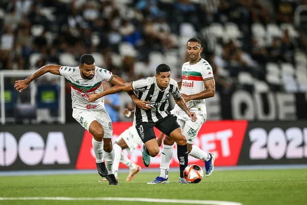 Imagem colorida do jogo entre Botafogo e Portuguesa - Metrópoles