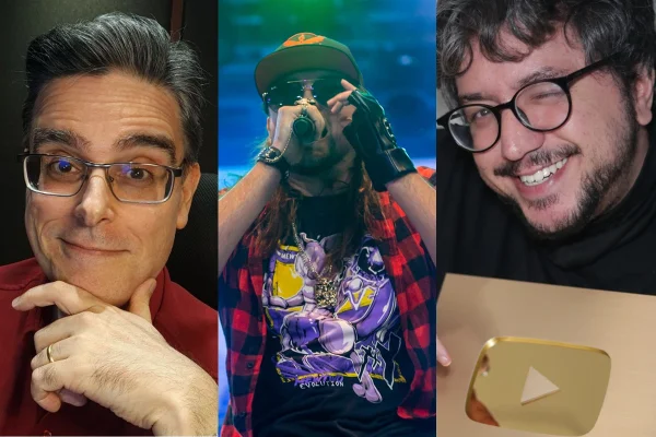 montagem com três fotos coloridas de homens - metrópoles