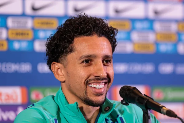 Foto colorida de Marquinhos, da Seleção Brasileira - Metrópoles