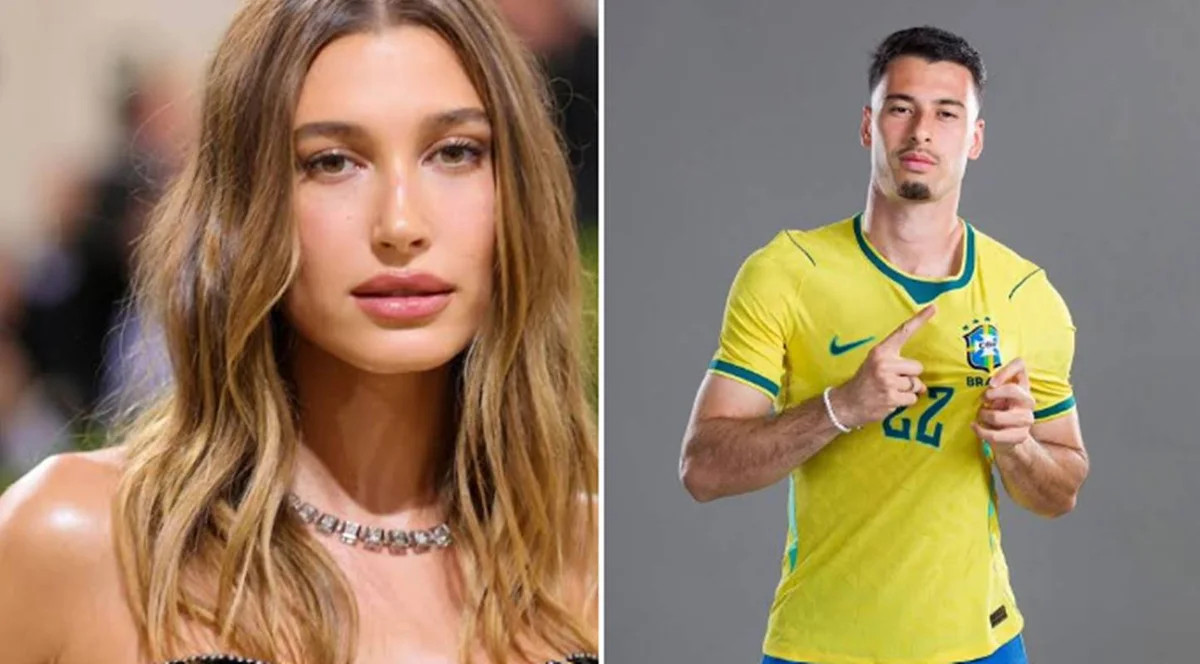 Supostas semelhanças e coincidências entre o jogador da Seleção Brasileira Gabriel Martinelli e Hayley Bieber, esposa de Justin Bieber, estão viralizando nas redes sociais Supostas semelhanças e coincidências entre o jogador da Seleção Brasileira Gabriel Martinelli e Hayley Bieber, esposa de Justin Bieber, estão viralizando nas redes sociais