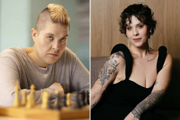 Letícia Rodrigues vive a personagem Sandrão na série Tremembé