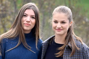 As irmãs, infanta Sofia e princesa Leonor