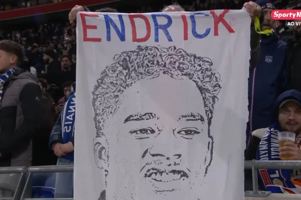 Imagem colorida da bandeira do Endrick