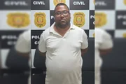 Um dos suspeitos preso que não teve a identidade revelada