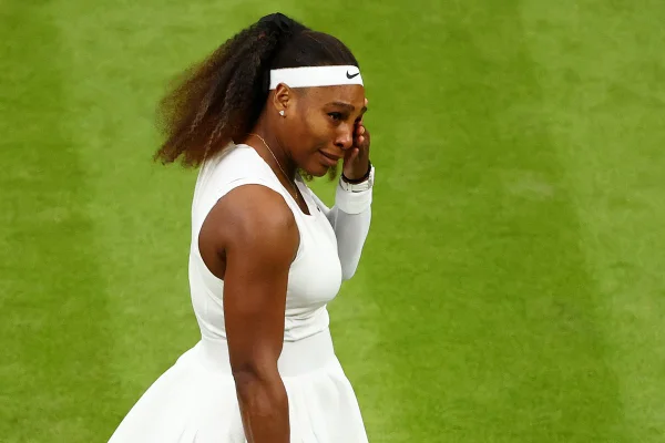 Serena Williams chorando