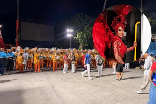 Gracyanne Barbosa chega atrasada a desfile da União da Ilha