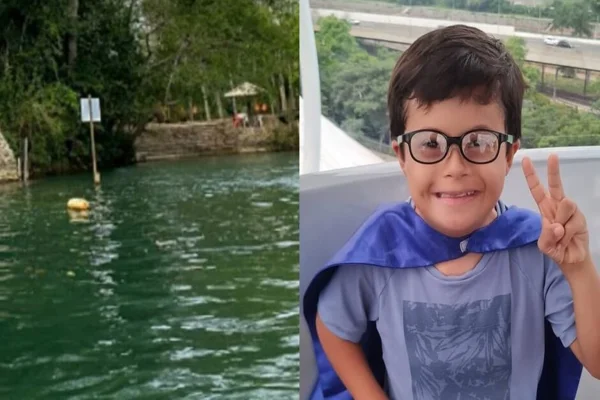 Imagem colorida, mãe publica vídeo sobre acidente que matou menino em Bonito- Metrópoles